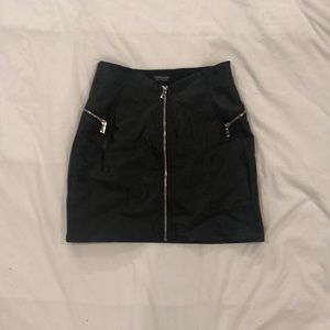 Topshop leather skirt